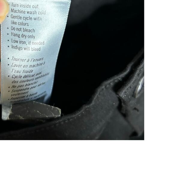 PAIGE Maternity Black Shadow Side Panel Stretch Ultra Skinny Jeans Pants 34" 16 - Picture 9 of 14